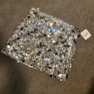sequin mini skirt